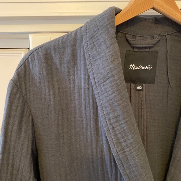 NWOT Madewell Lightspun Dorset Blazer, Size XS, Coal - Picture 7 of 9